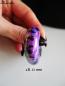 Preview: Dehner Schnecke lila mit Punkten Acryl