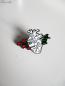 Preview: Anstecker Pin "Floral Heart" Metall Brosche