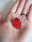 Preview: Anstecker Pin "Heart Hug" Metall Brosche