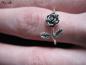 Preview: Silber Ring mit Rose