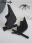 Preview: 2 Fledermaus Haarklemmen "Filzi" schwarze Spangen