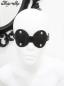 Mobile Preview: Ledermaske Augenmaske schwarz