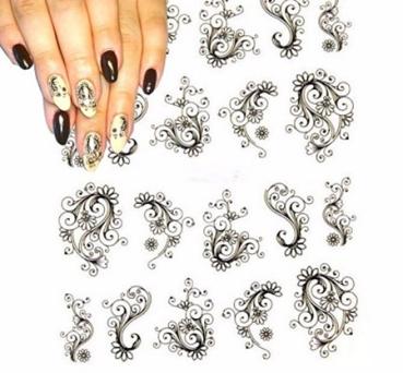 Fashion Flower Nail Stickers BLE 891