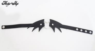 Fledermaus Halsband "Bat Heart" Leder