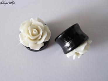 Form Plug "White Rose" double Flare
