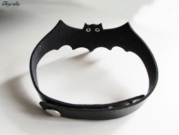 Halsband "black Bat Collar" Leder