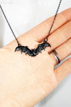 Halskette Exon black Bat