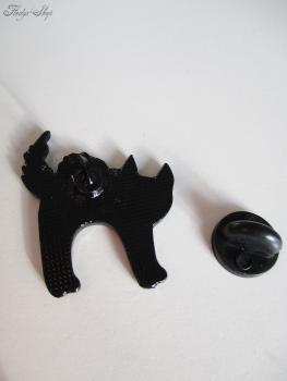 Anstecker Pin "Skelett Cat" Metall Brosche