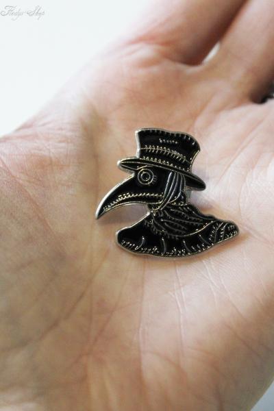 Anstecker Pin "black Crow" Metall Brosche