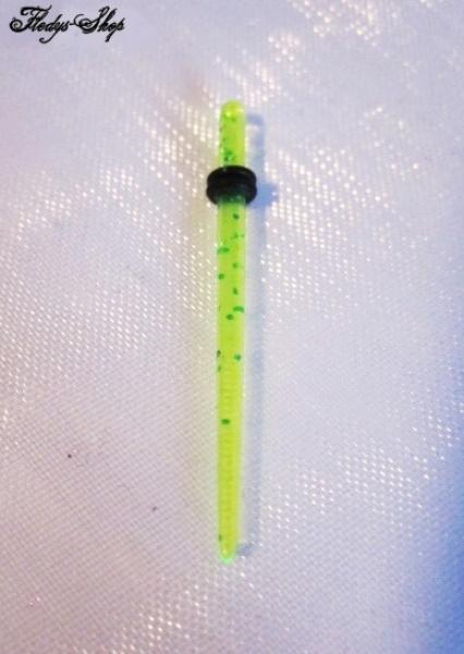 Spike Plug neongelb Form Piercing