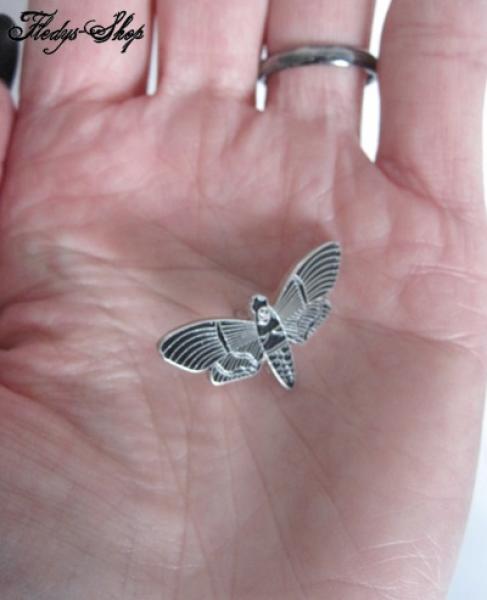 Anstecker Pin "fliegende Motte" Metall Brosche
