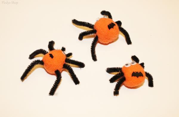 3 Halloween Fledy-Spinnen
