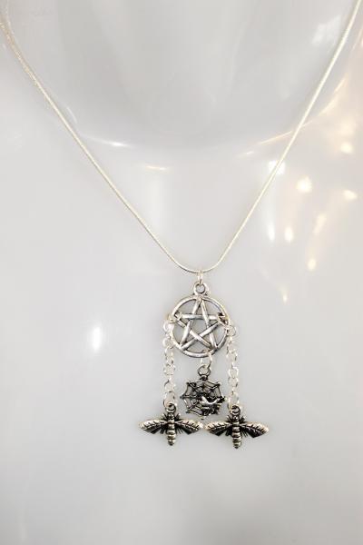 Halskette "Tierisches Pentagramm" 925er Silber