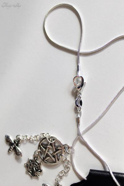 Halskette "Tierisches Pentagramm" 925er Silber