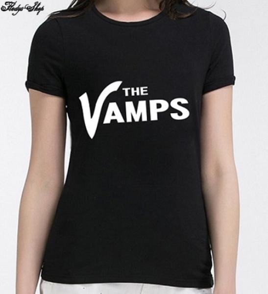 Black T-Shirt "The Vamps" Gothic Aufdruck